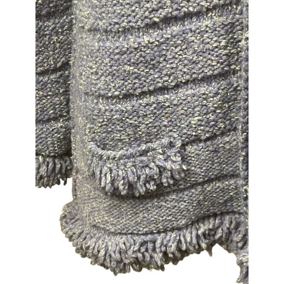 Ecuador purple zip front sweater, bohemian, artisan, folksy, cozy, chunky - Picture 5 of 6